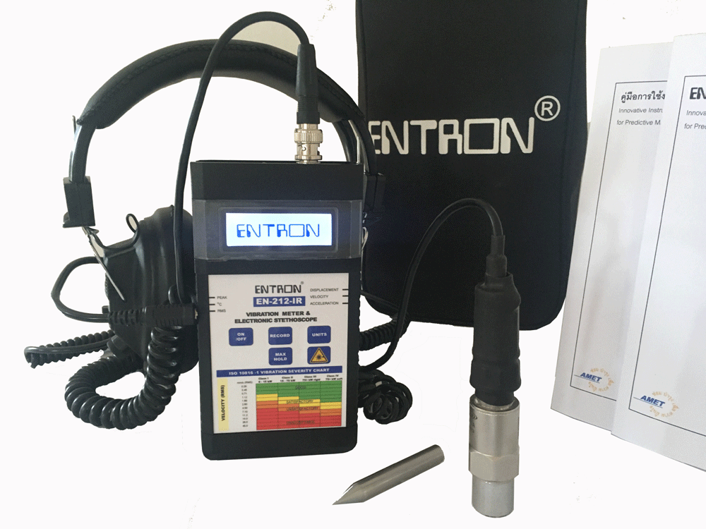 ENTRON EN212-IR Vibration Meter and Infrared Thermometer